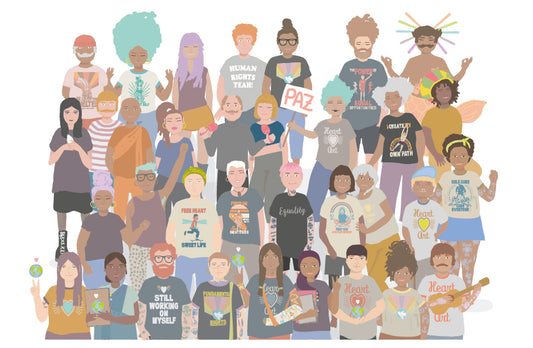 Heart Art family portrait