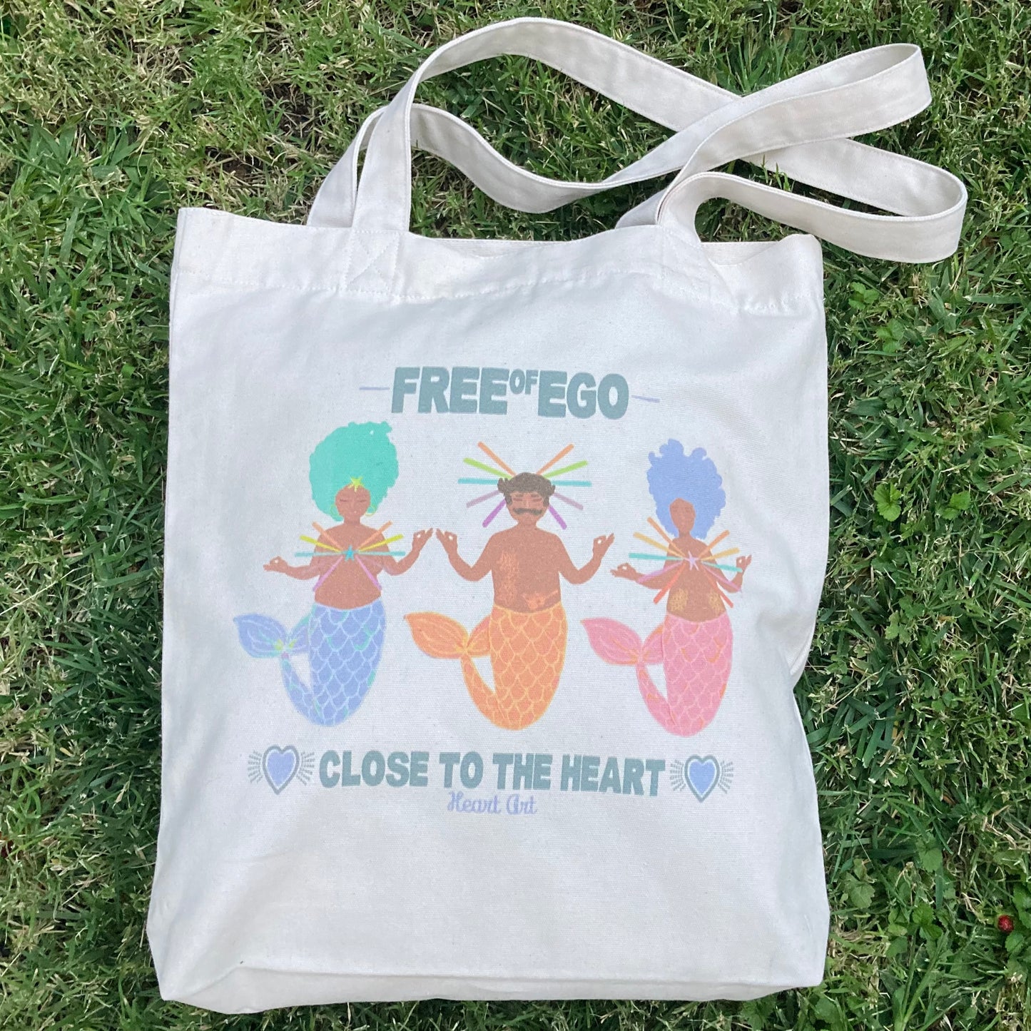 Bolsa Tote de algodón orgánico, modelo Sirenes.
