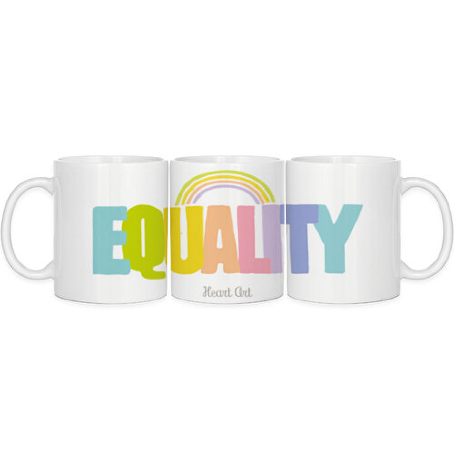 tres puntos de vista de la taza