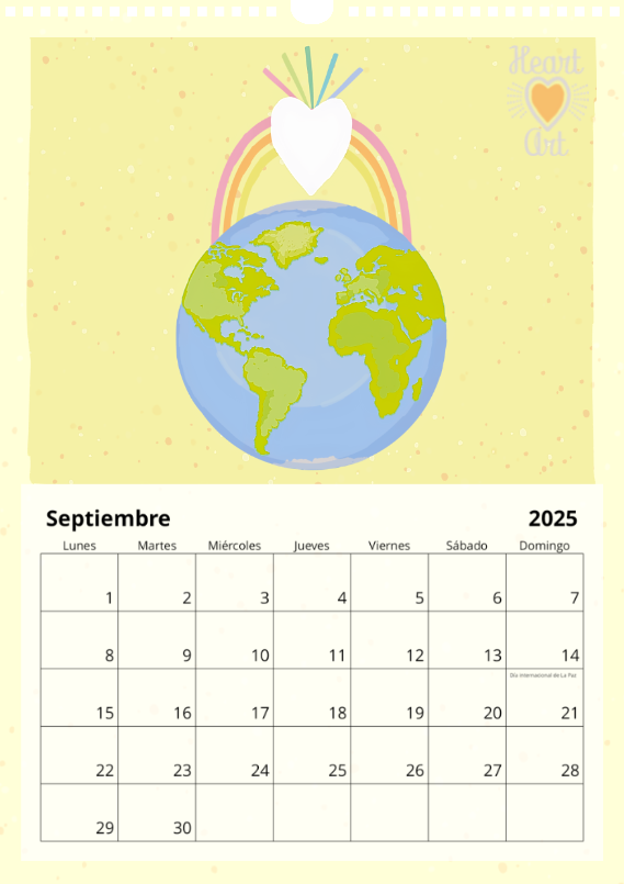 Calendario 2025 tamaño A3.