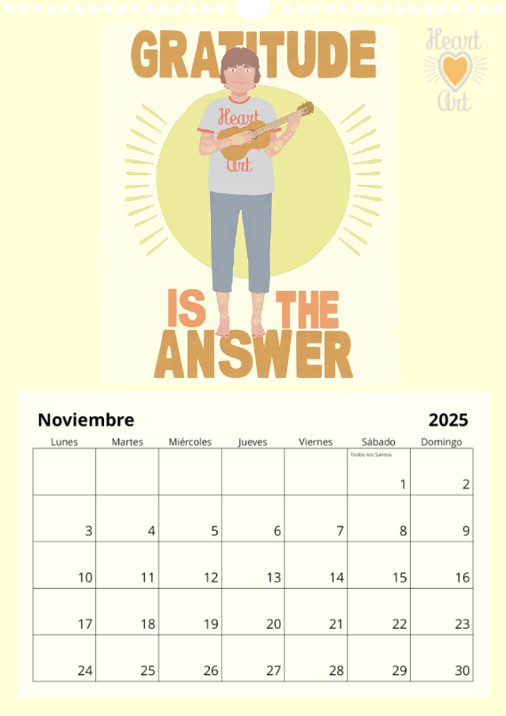 Calendario 2025 tamaño A3.