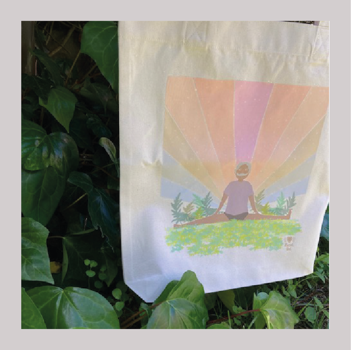 Bolsa Tote, de algodón orgánico, modelo Yogui.