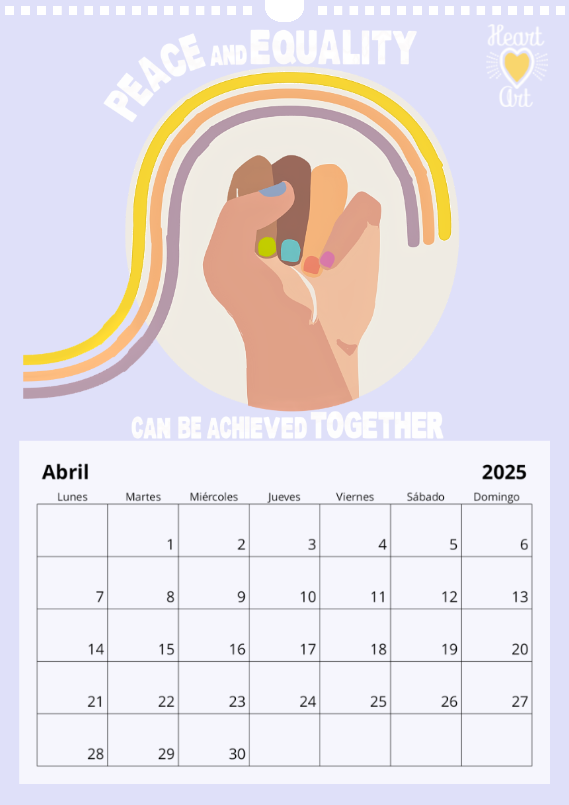 Calendario 2025 tamaño A3.
