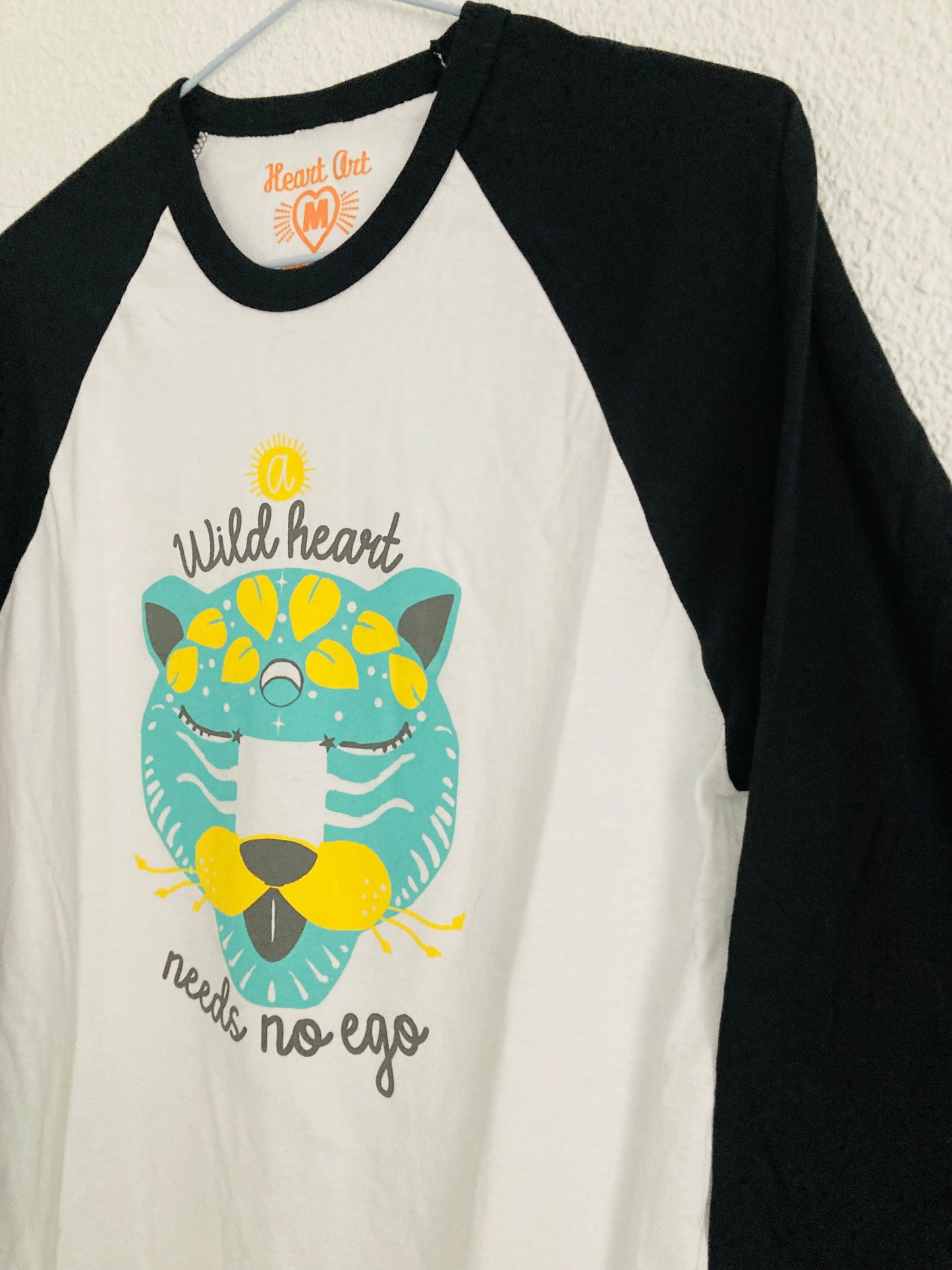 Camiseta baseball de manga larga, negro/blanco