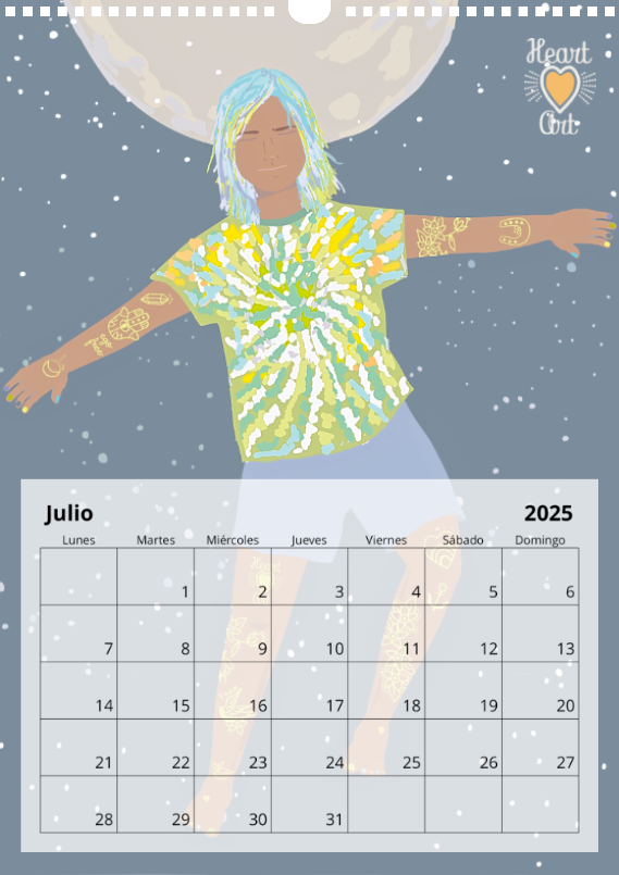 Calendario 2025 tamaño A3.