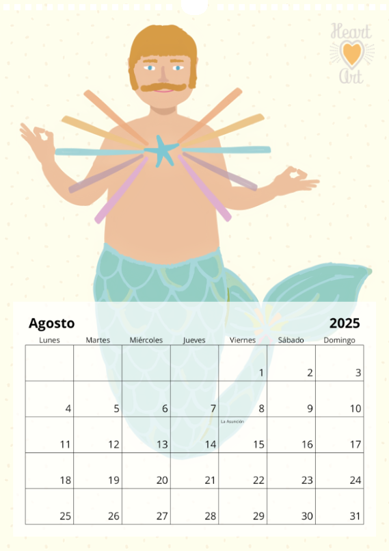 Calendario 2025 tamaño A3.