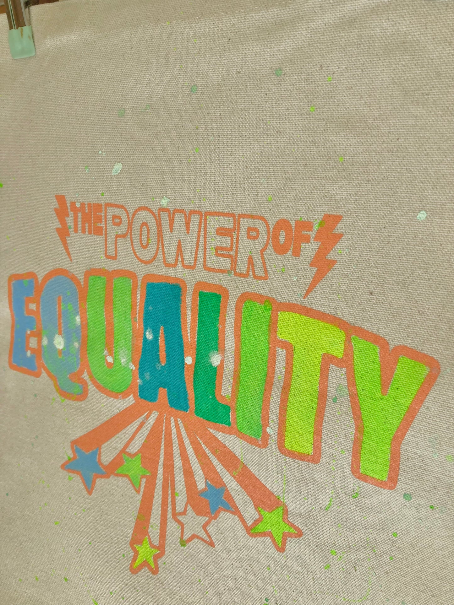 Bolsa Tote, modelo Equality Única gotitas.