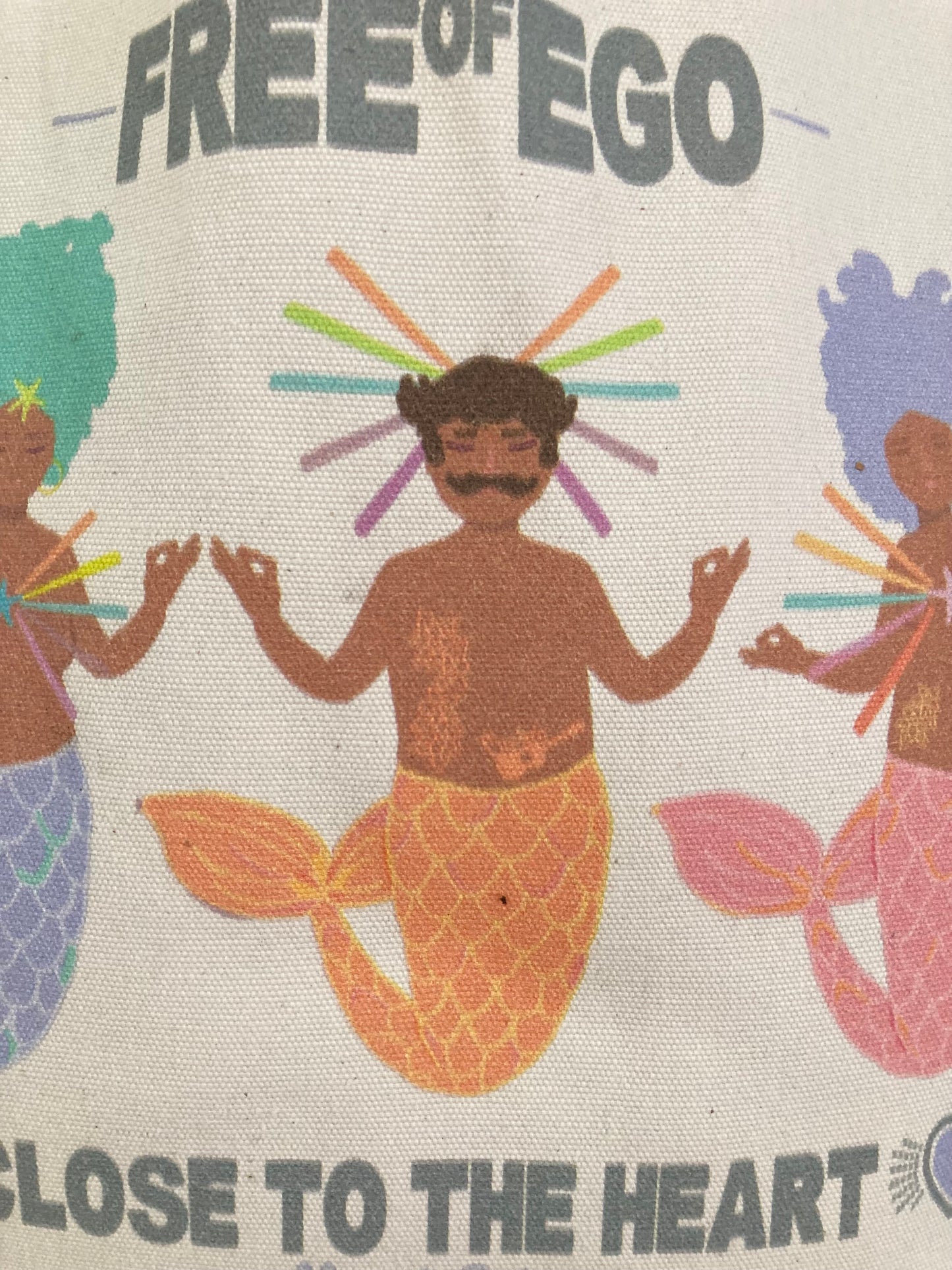 Bolsa Tote de algodón orgánico, modelo Sirenes.