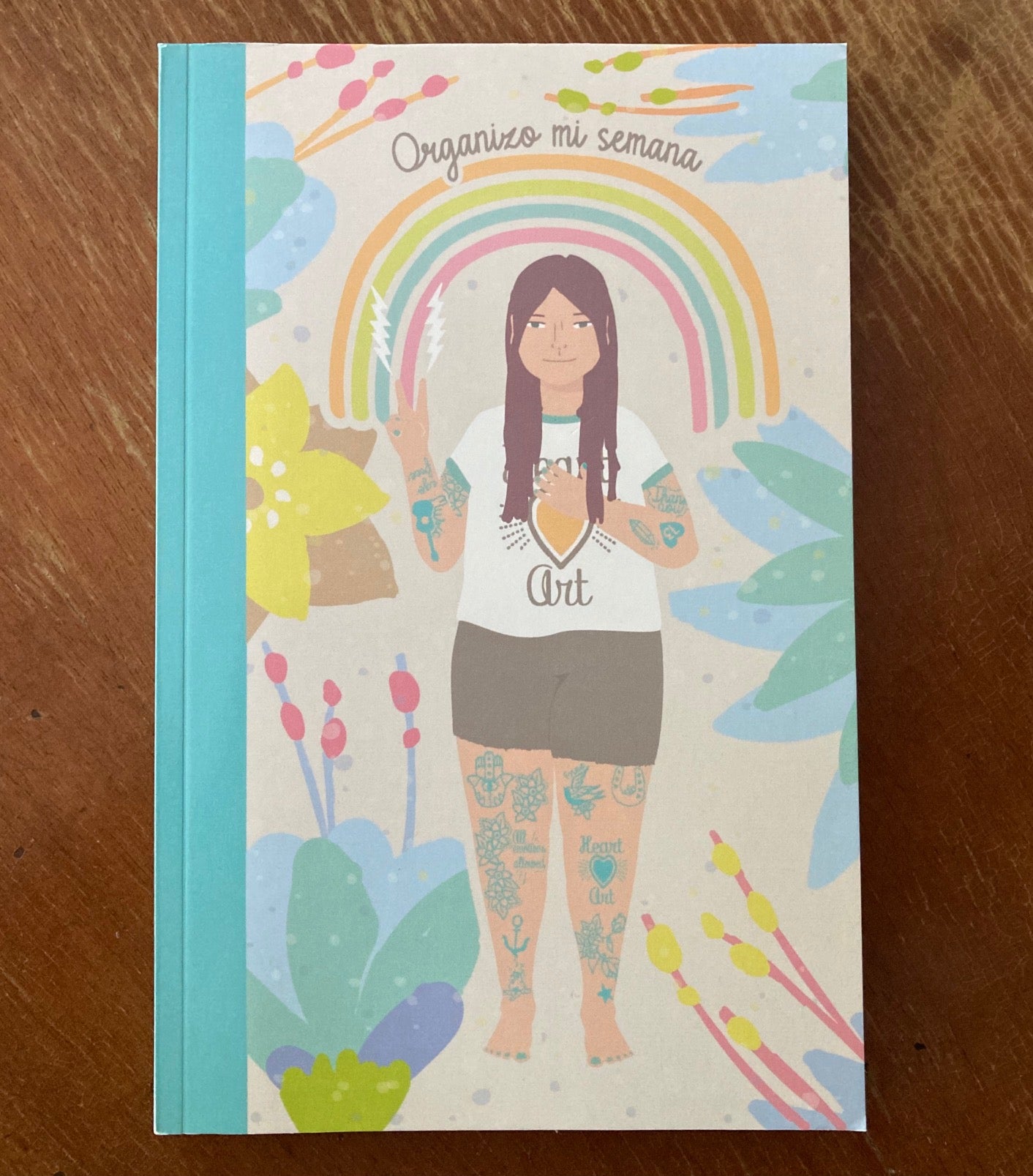Libreta modelo Agenda semanal floral.