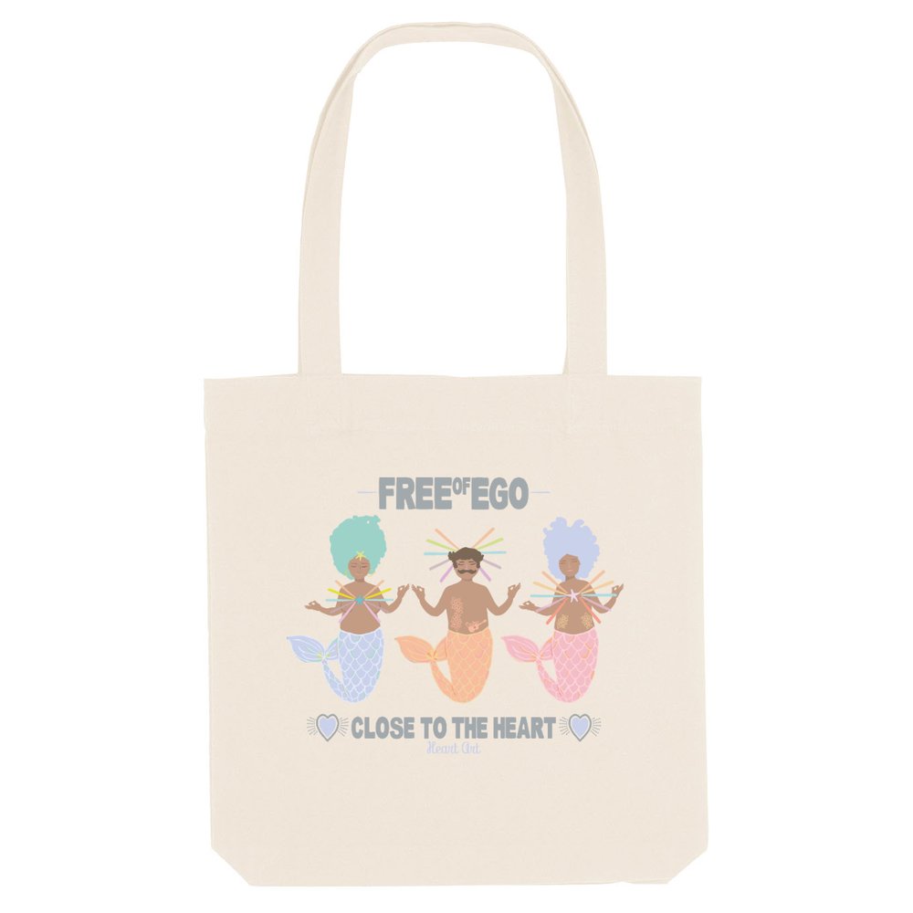 Bolsa Tote de algodón orgánico, modelo Sirenes.
