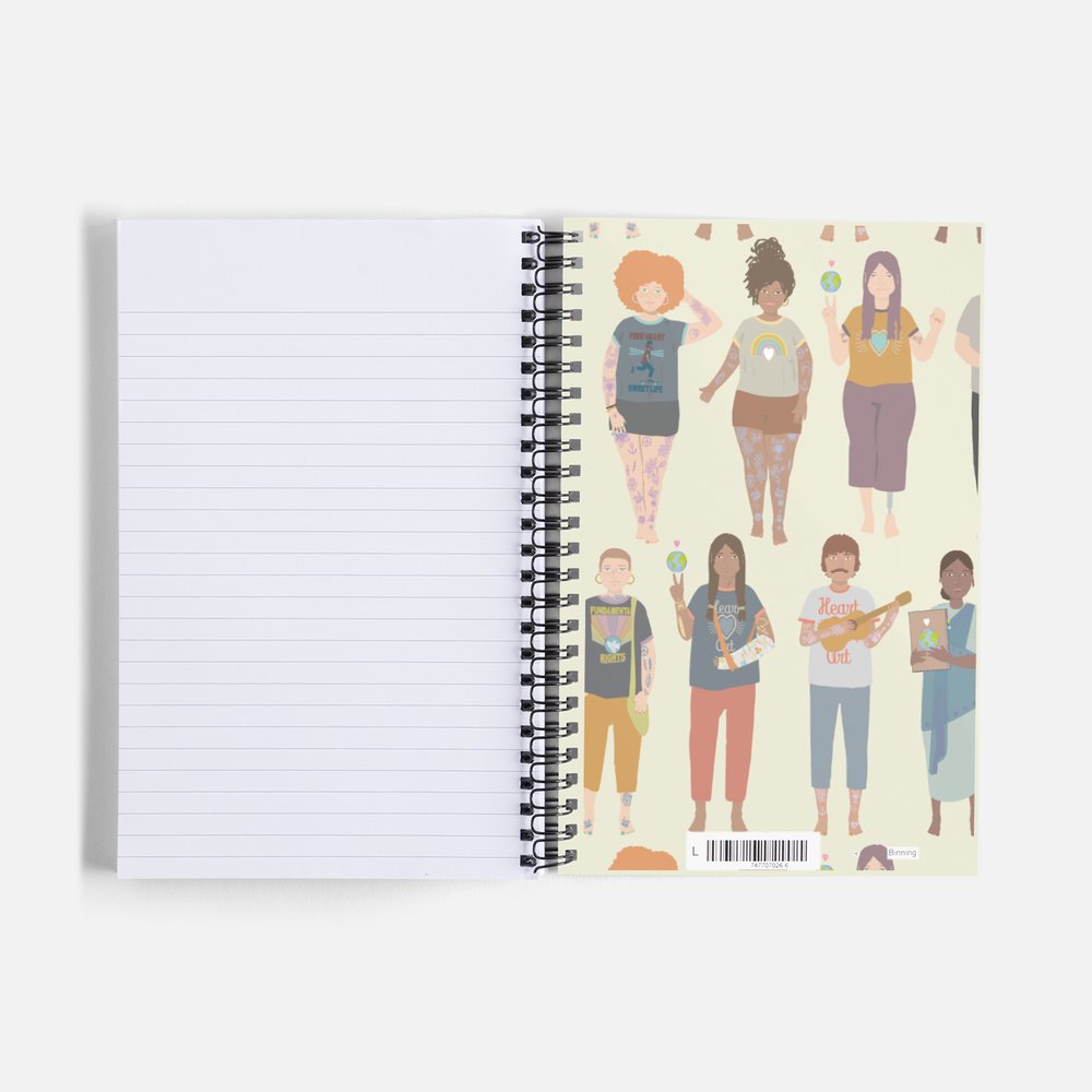 Cuaderno de espiral, modelo Paz