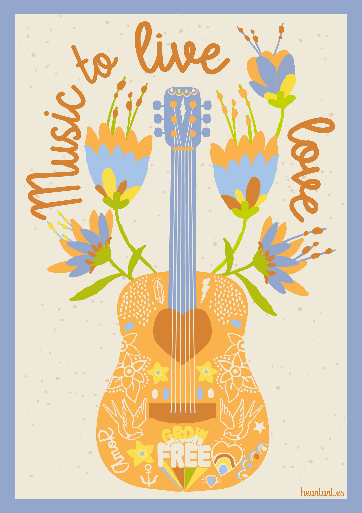 Póster Guitarra