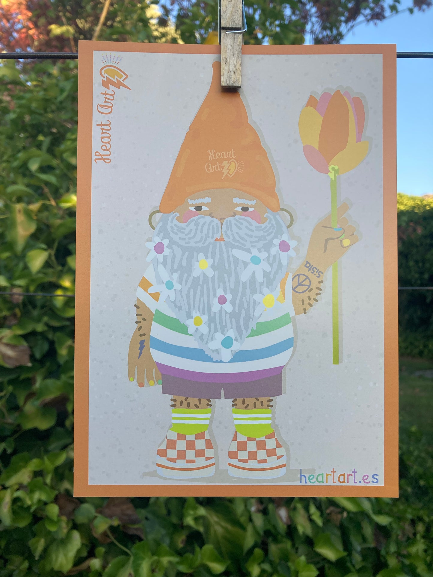 Minipóster Gnomo naranja
