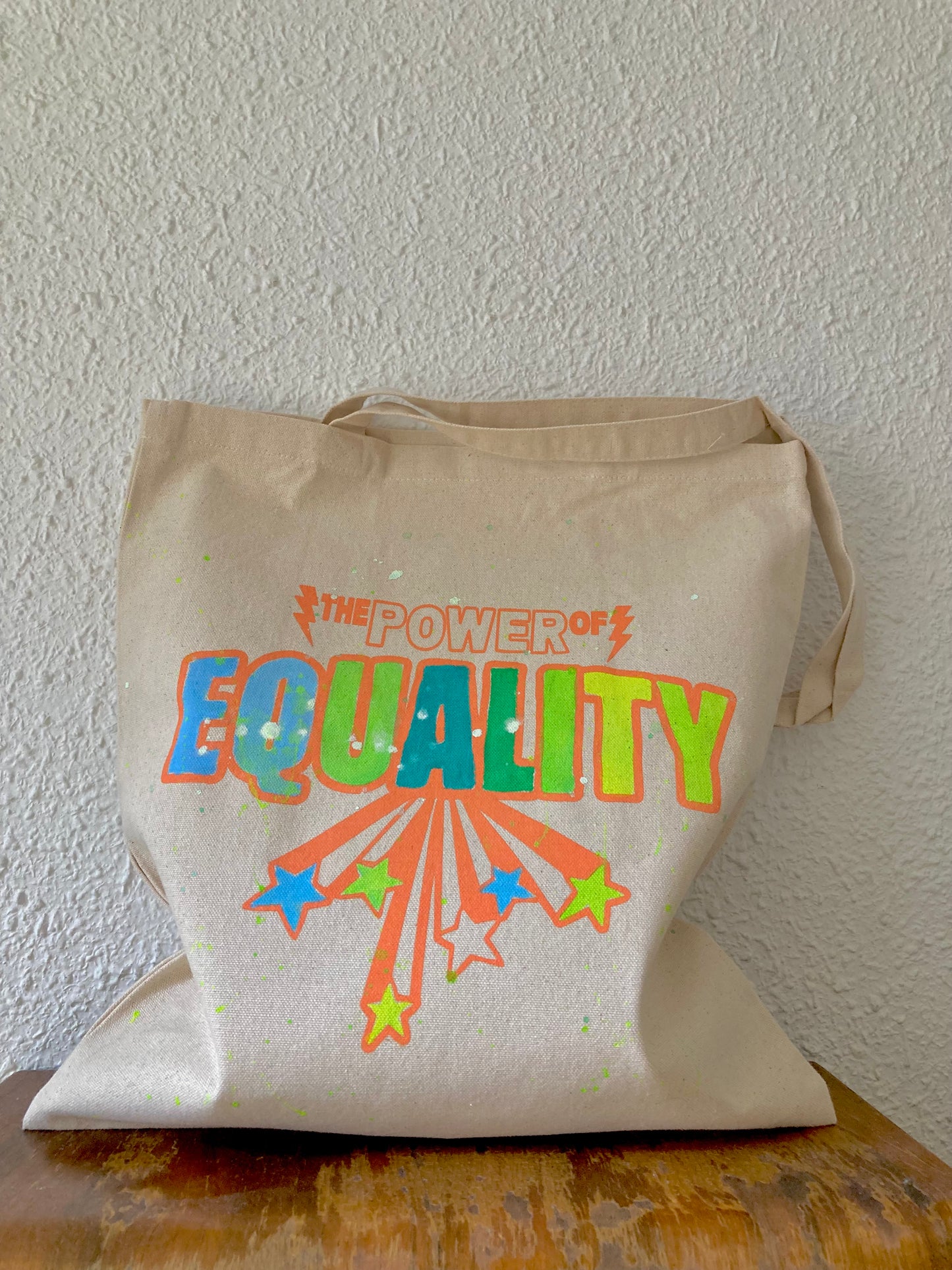 Bolsa Tote, modelo Equality Única gotitas.