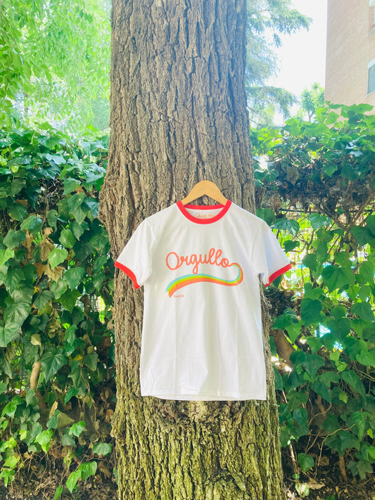 Camiseta  ORGULLO blanco/rojo