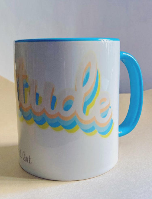 Taza de desayuno modelo Gratitude.