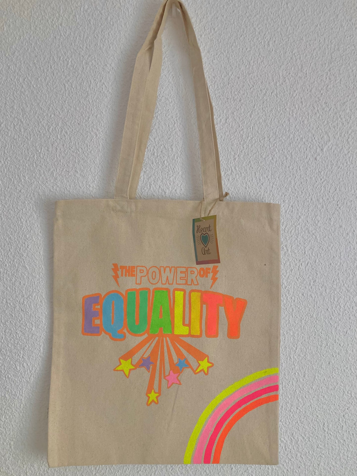Bolsa Tote, modelo Equality Única arcoíris plus.