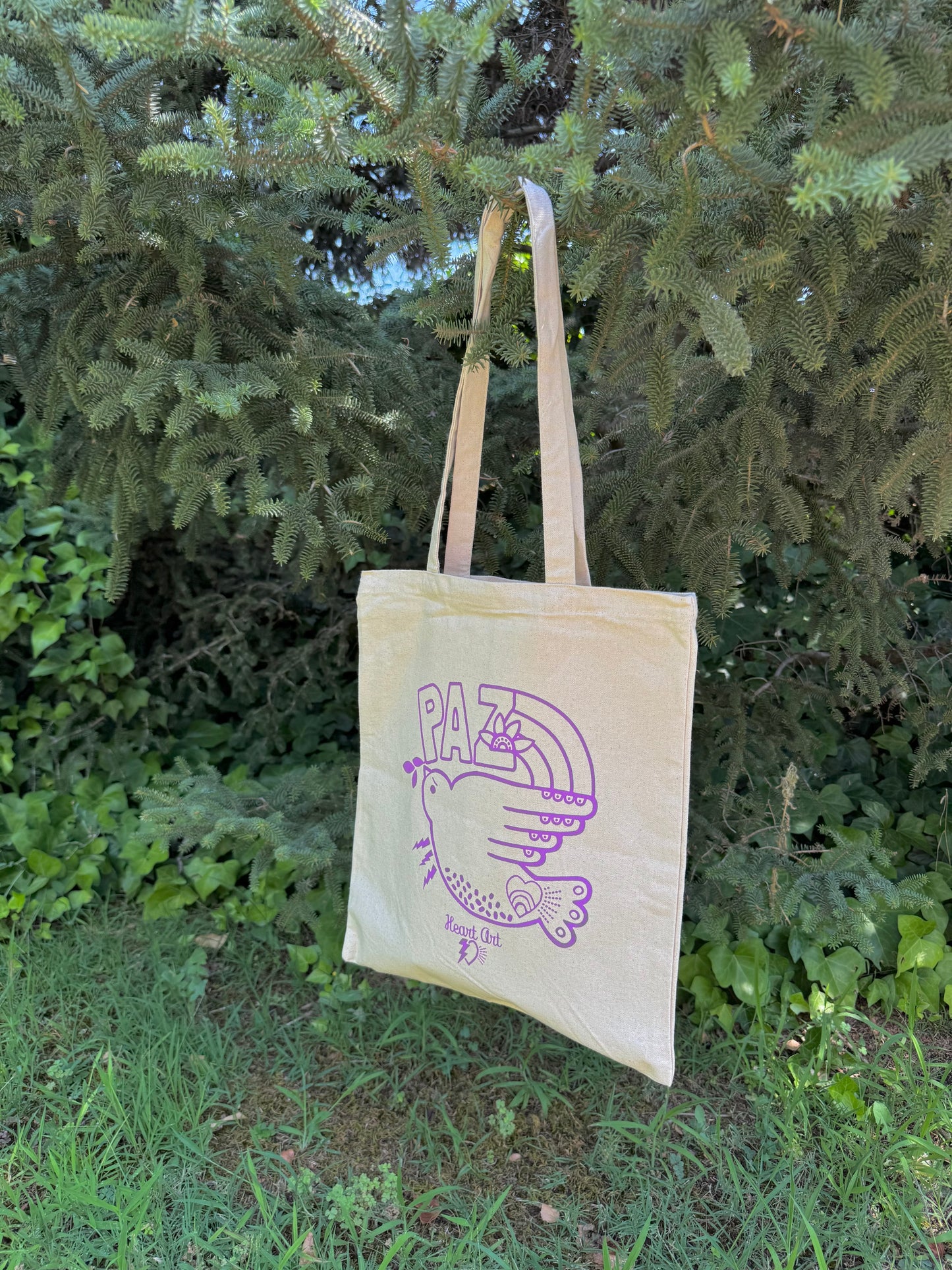 Bolsa Tote, modelo Paz morado