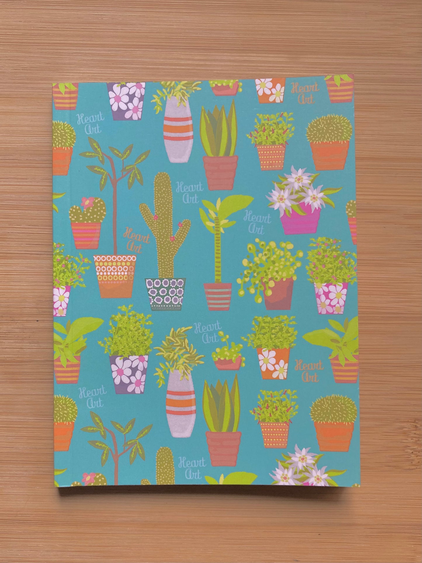 Cuaderno de papel reciclado modelo plantas, tamaño A6 (bolsillo)