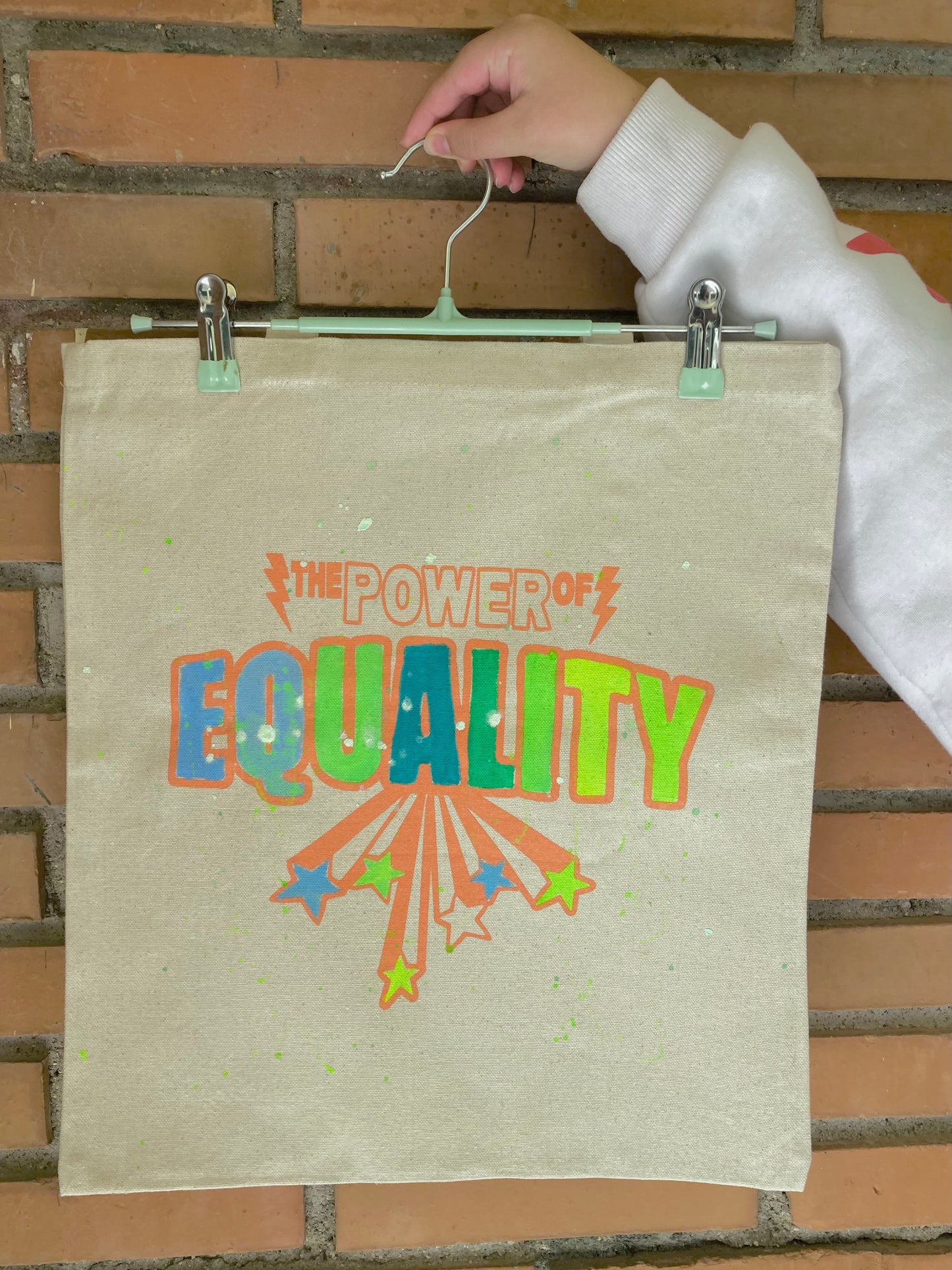 Bolsa Tote, modelo Equality Única gotitas.