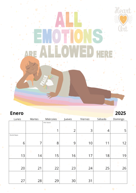 Calendario 2025 tamaño A3.