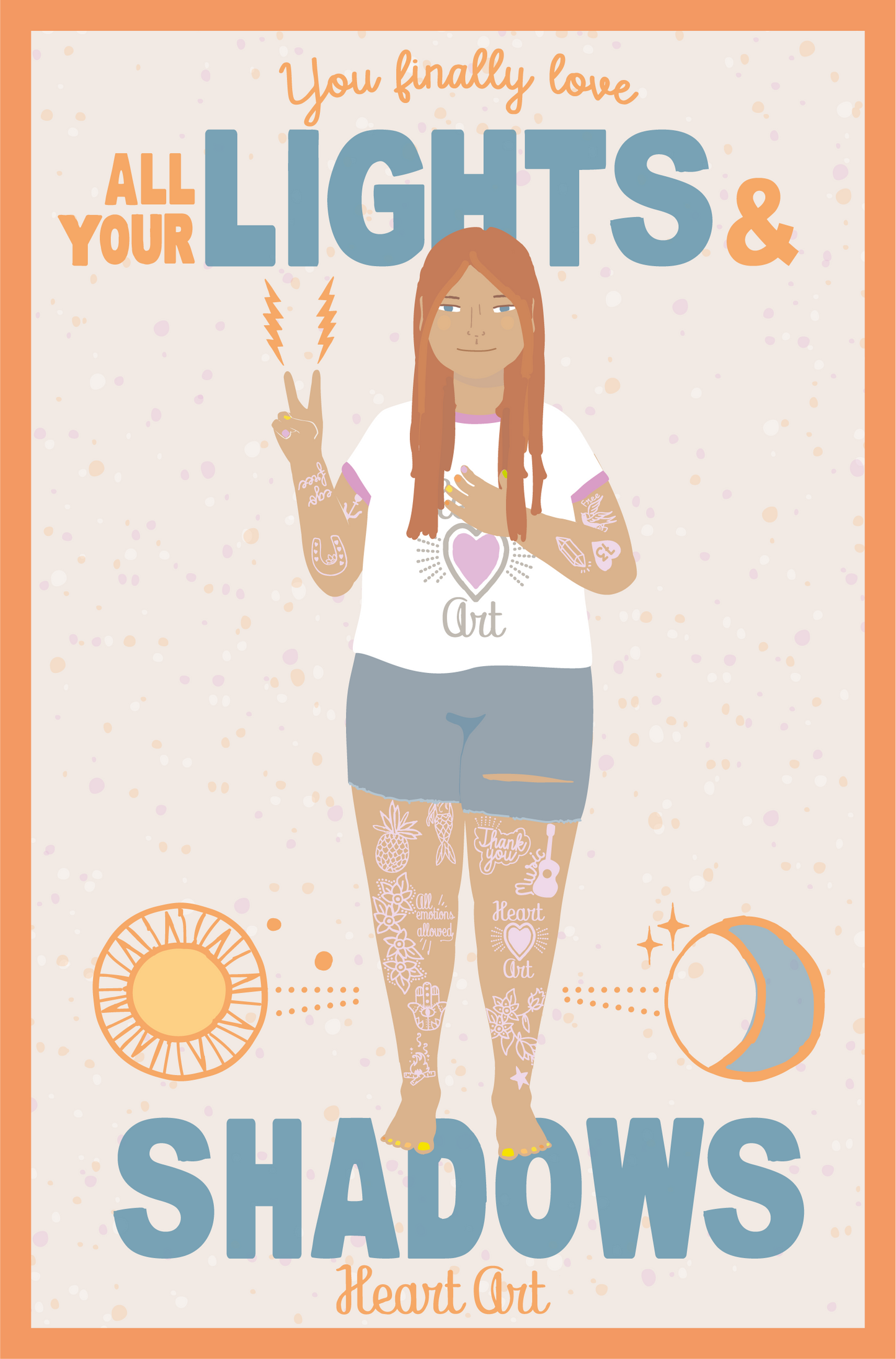 Minipóster Chica luces y sombras