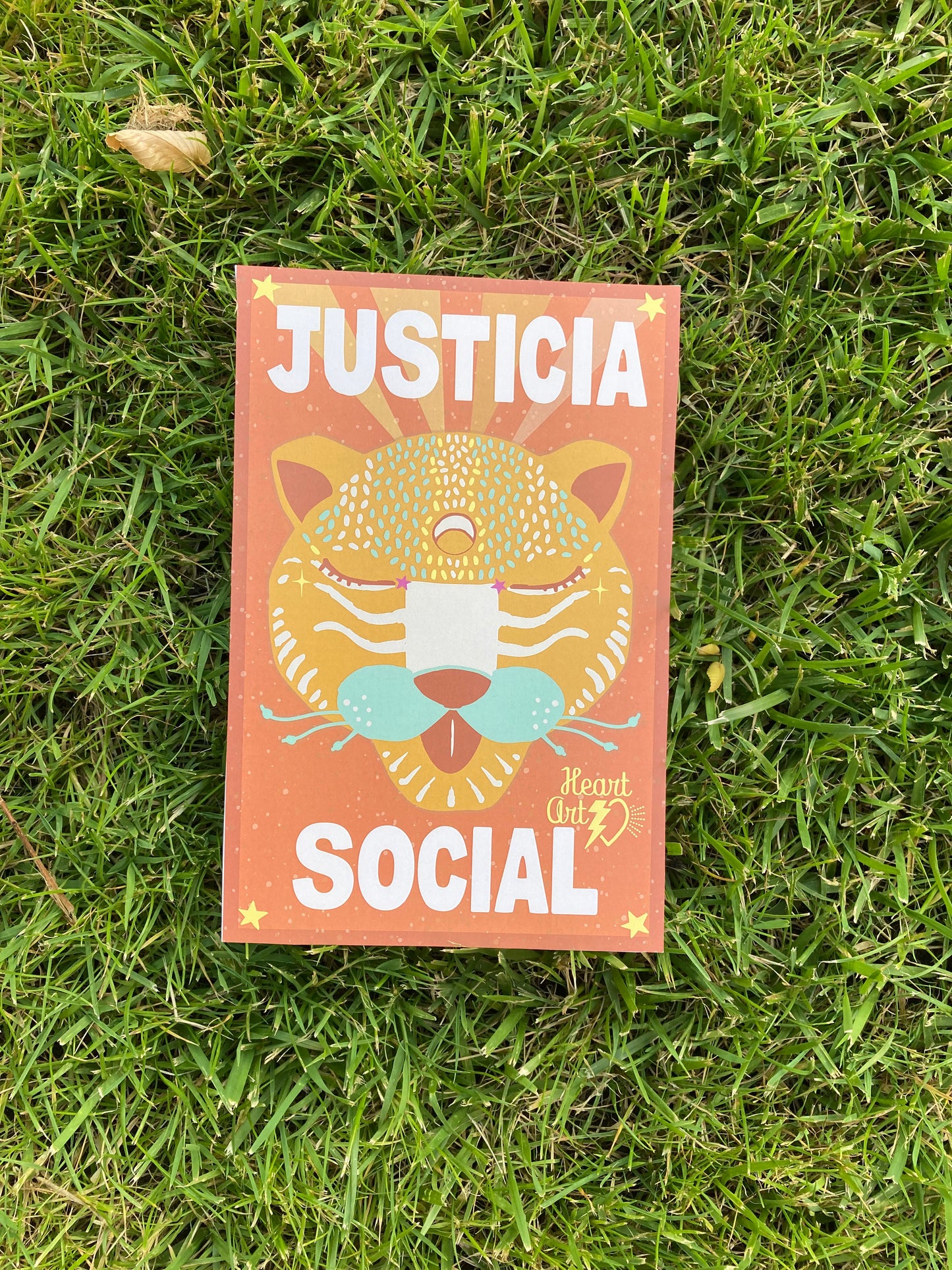 Minipóster Justicia Social rojo