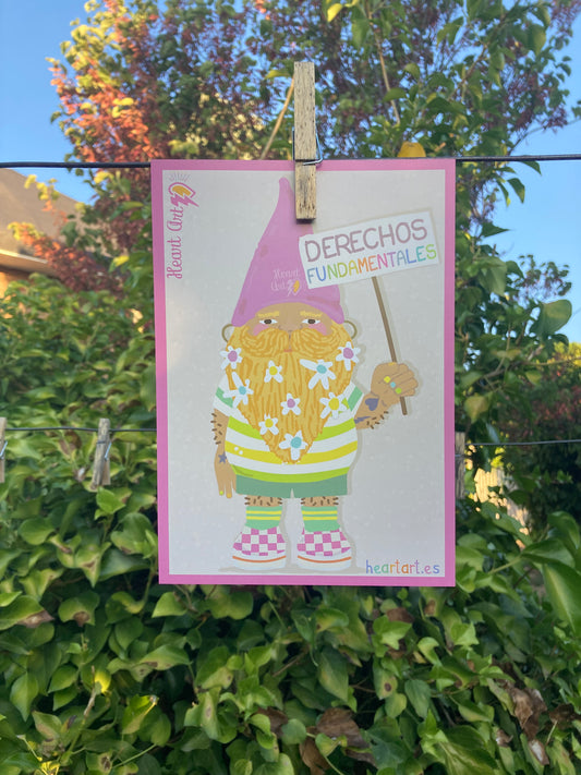 Minipóster Gnomo morado