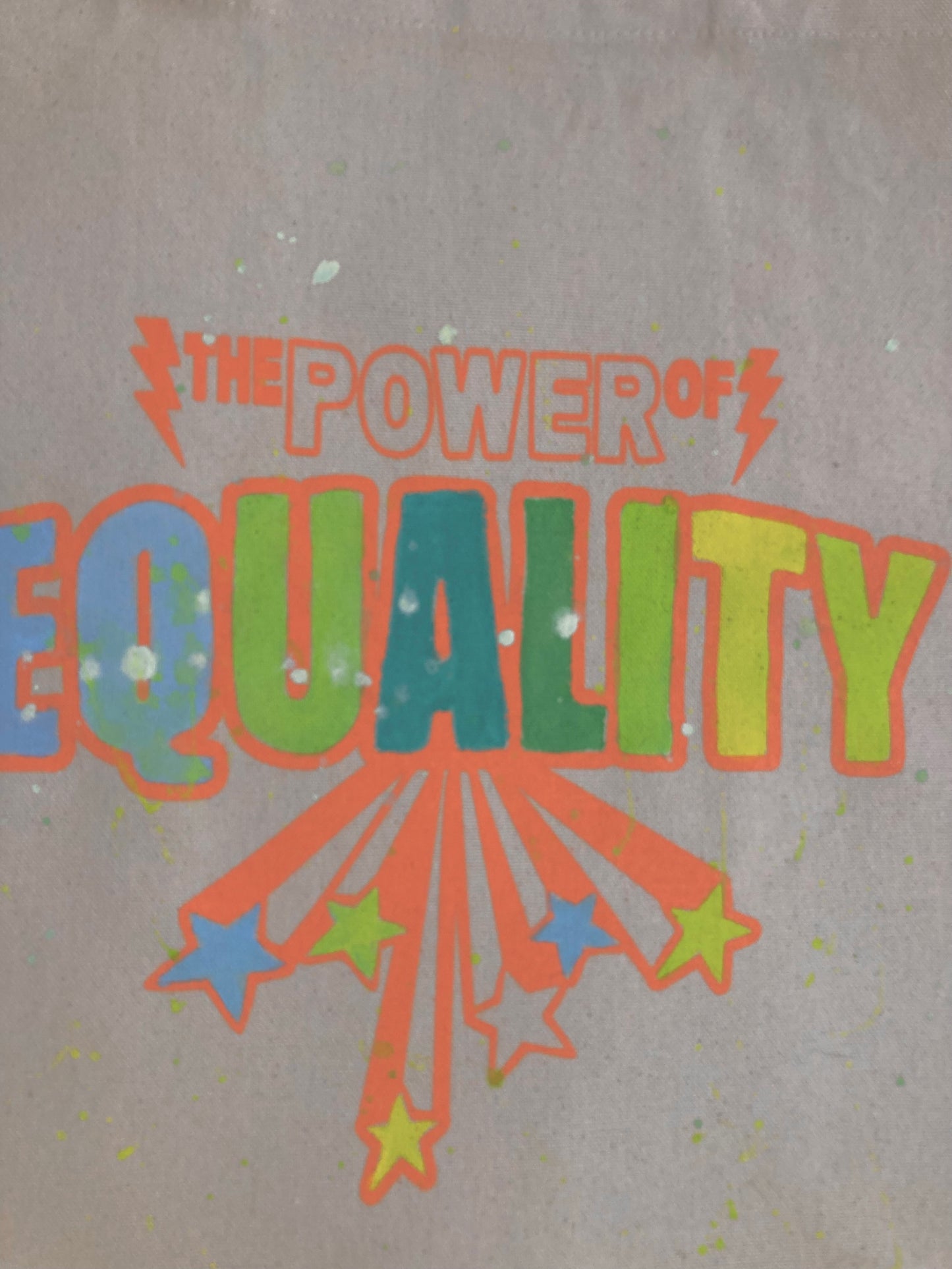 Bolsa Tote, modelo Equality Única gotitas.