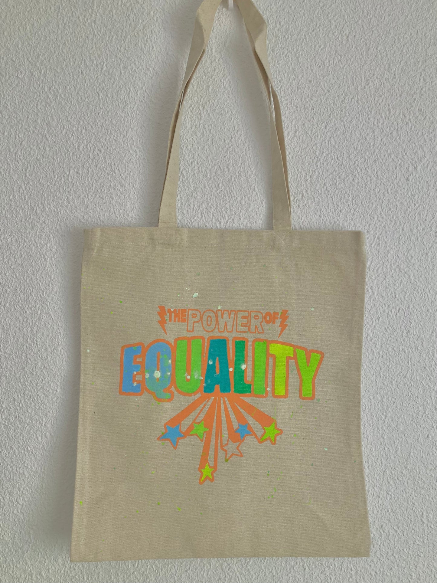 Bolsa Tote, modelo Equality Única gotitas.