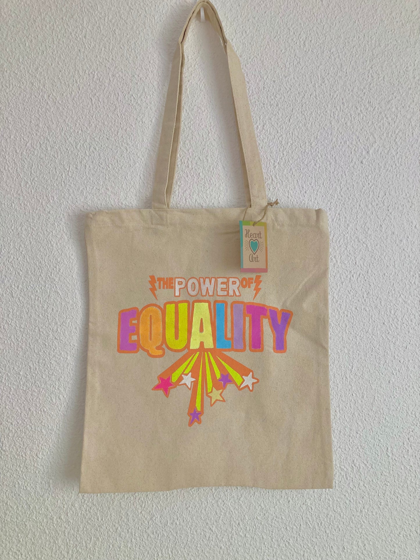 Bolsa Tote, modelo Equality Única violetas.