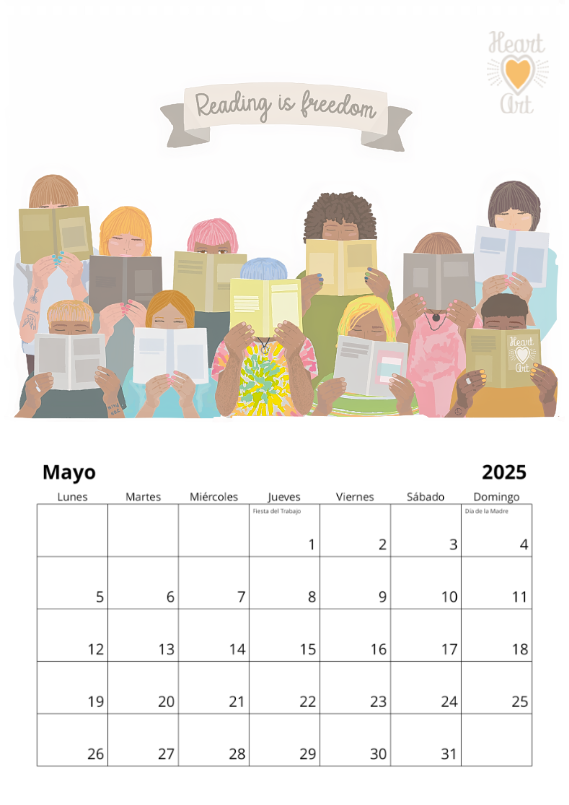 Calendario 2025 tamaño A3.