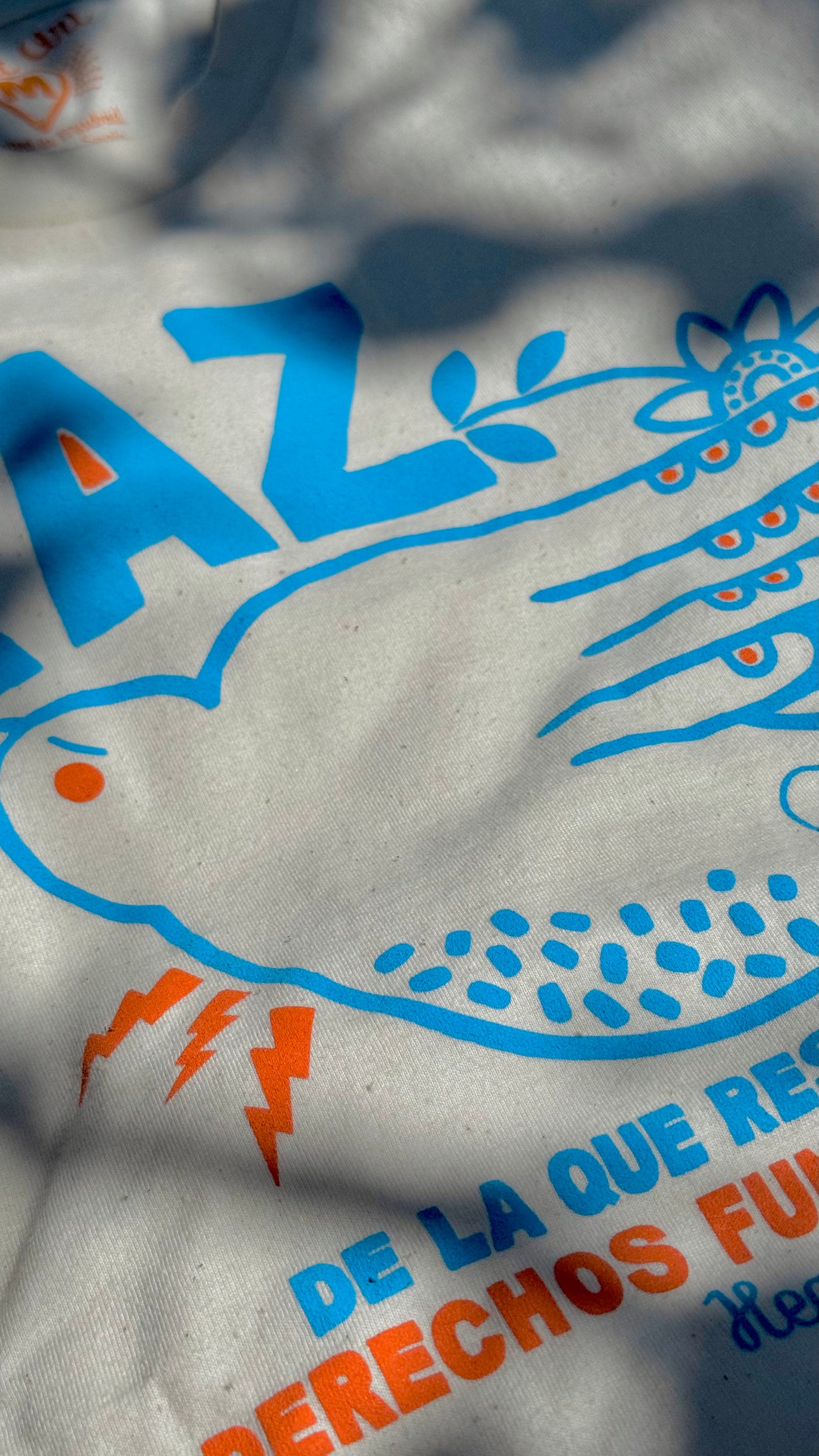 T-Shirt aus Bio-Baumwolle in Natur-Rohweiß, Modell Paz