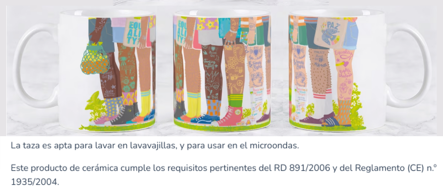 Taza de desayuno modelo Diversidad.