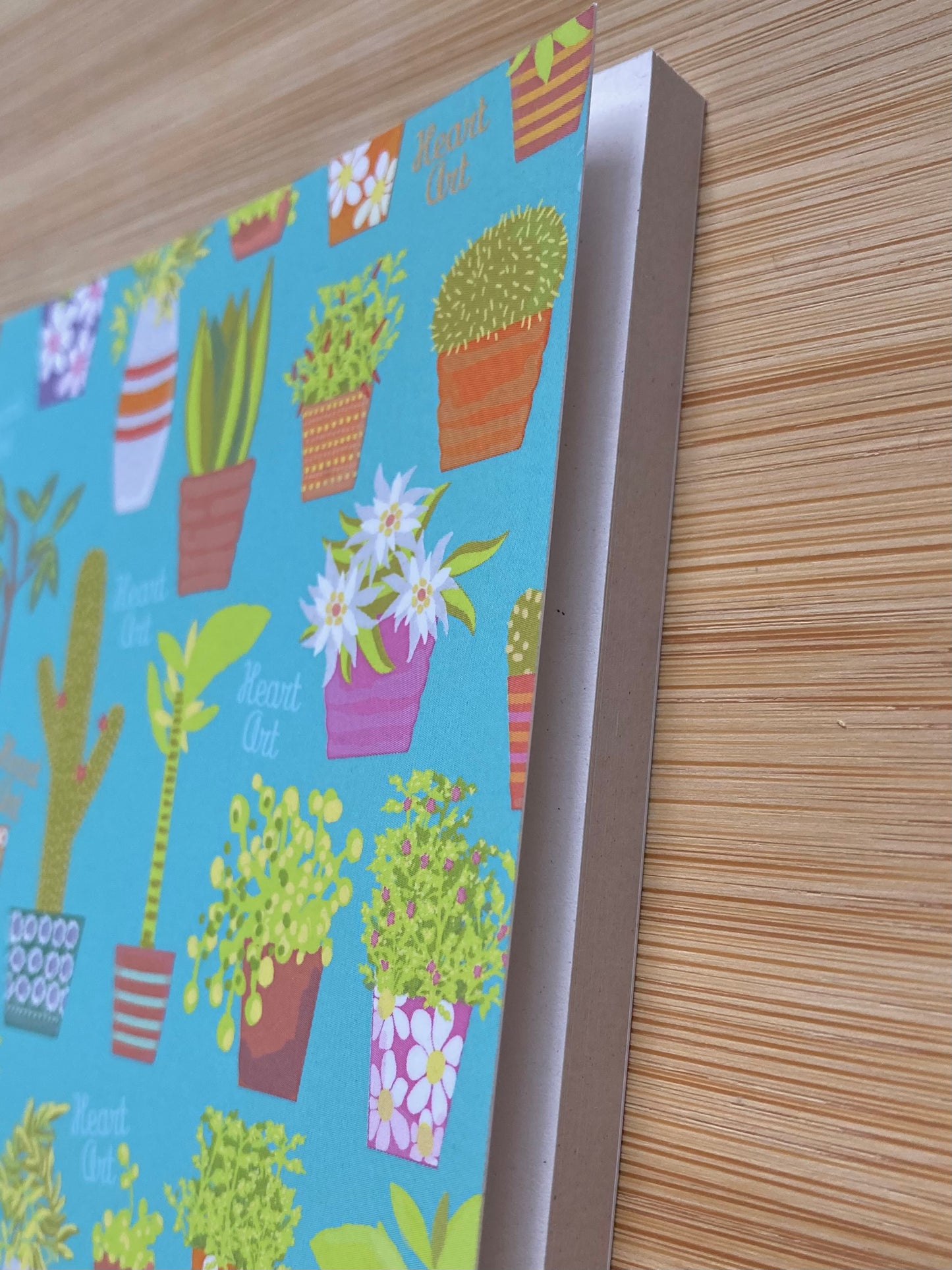 Cuaderno de papel reciclado modelo plantas, tamaño A6 (bolsillo)