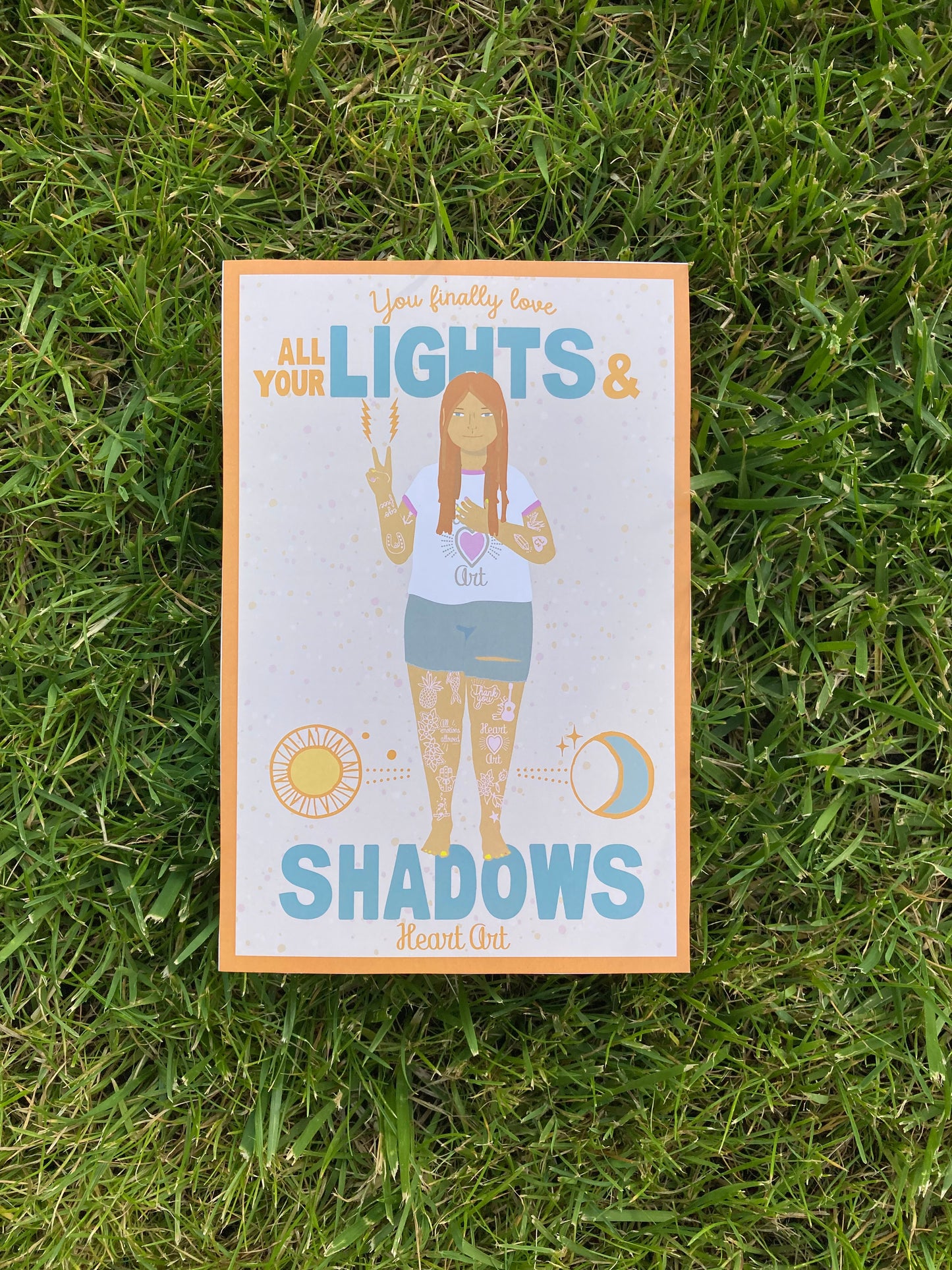 Minipóster Chica luces y sombras