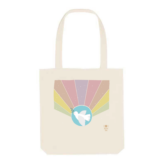 Bolsa Tote, de algodón orgánico, modelo Paz.