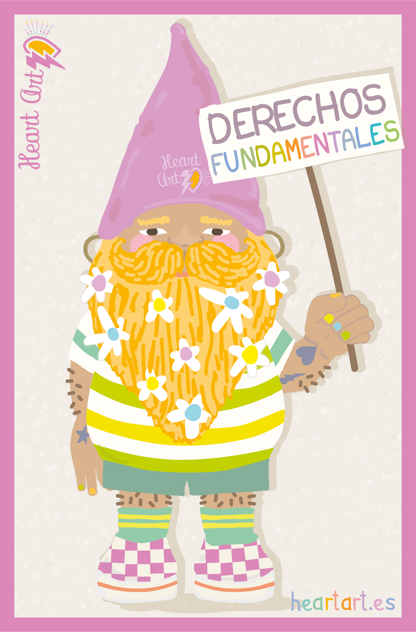 Minipóster Gnomo morado
