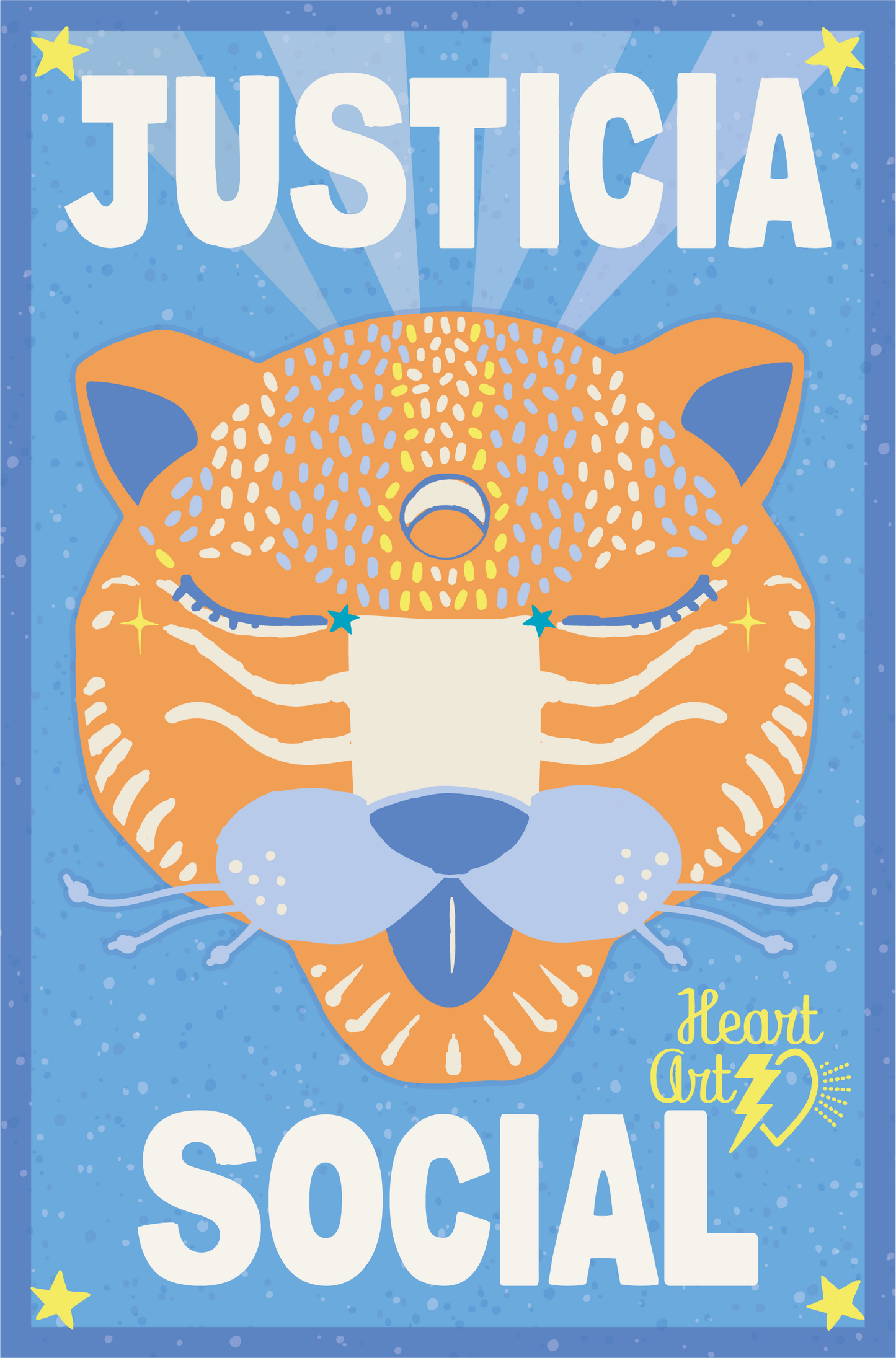 Minipóster Justicia Social azul