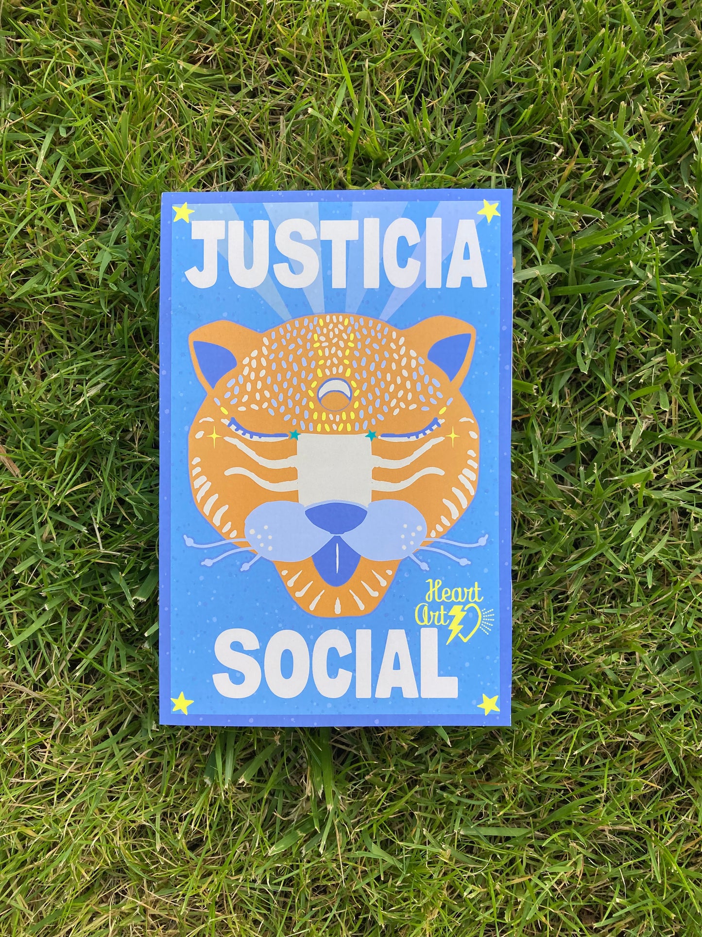 Minipóster Justicia Social azul