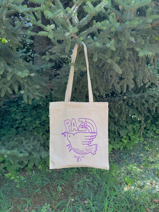 Bolsa Tote, modelo Paz morado