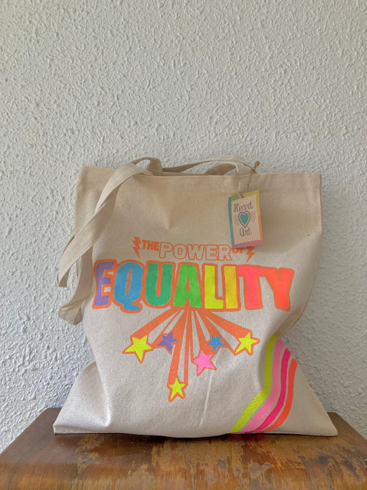 Bolsa Tote, modelo Equality Única arcoíris plus.