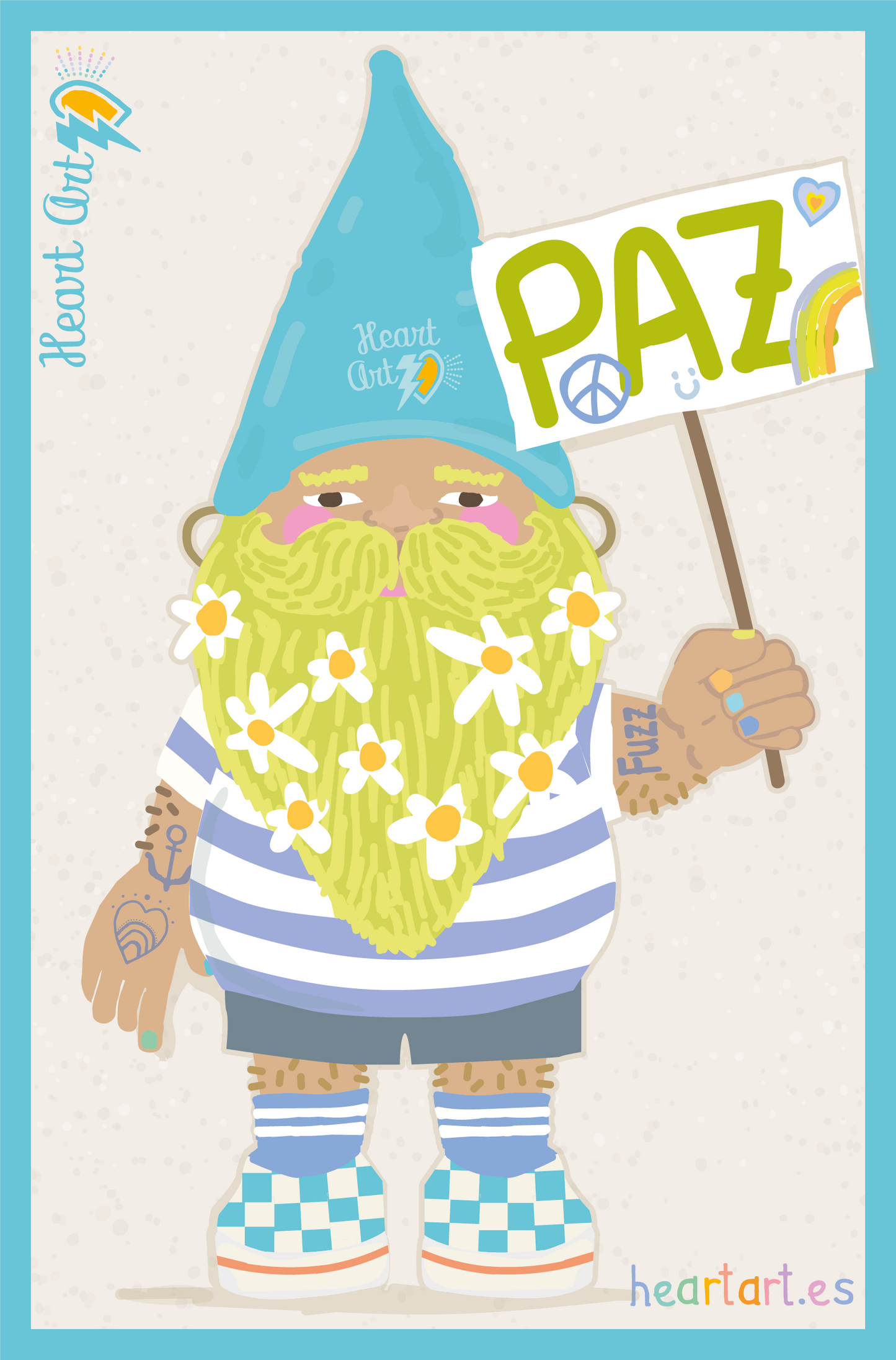 Minipóster Gnomo azul