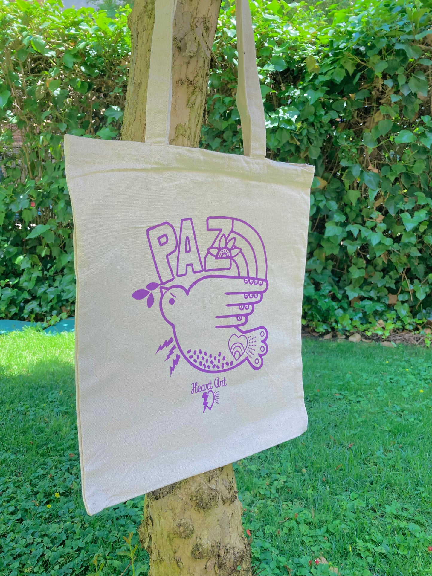 Bolsa Tote, modelo Paz morado