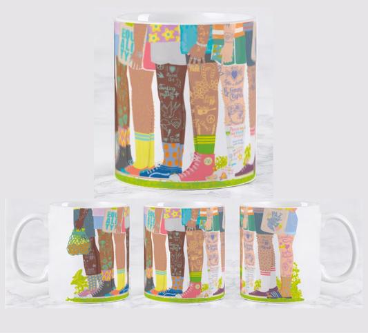 Taza de desayuno, modelo Piernas
