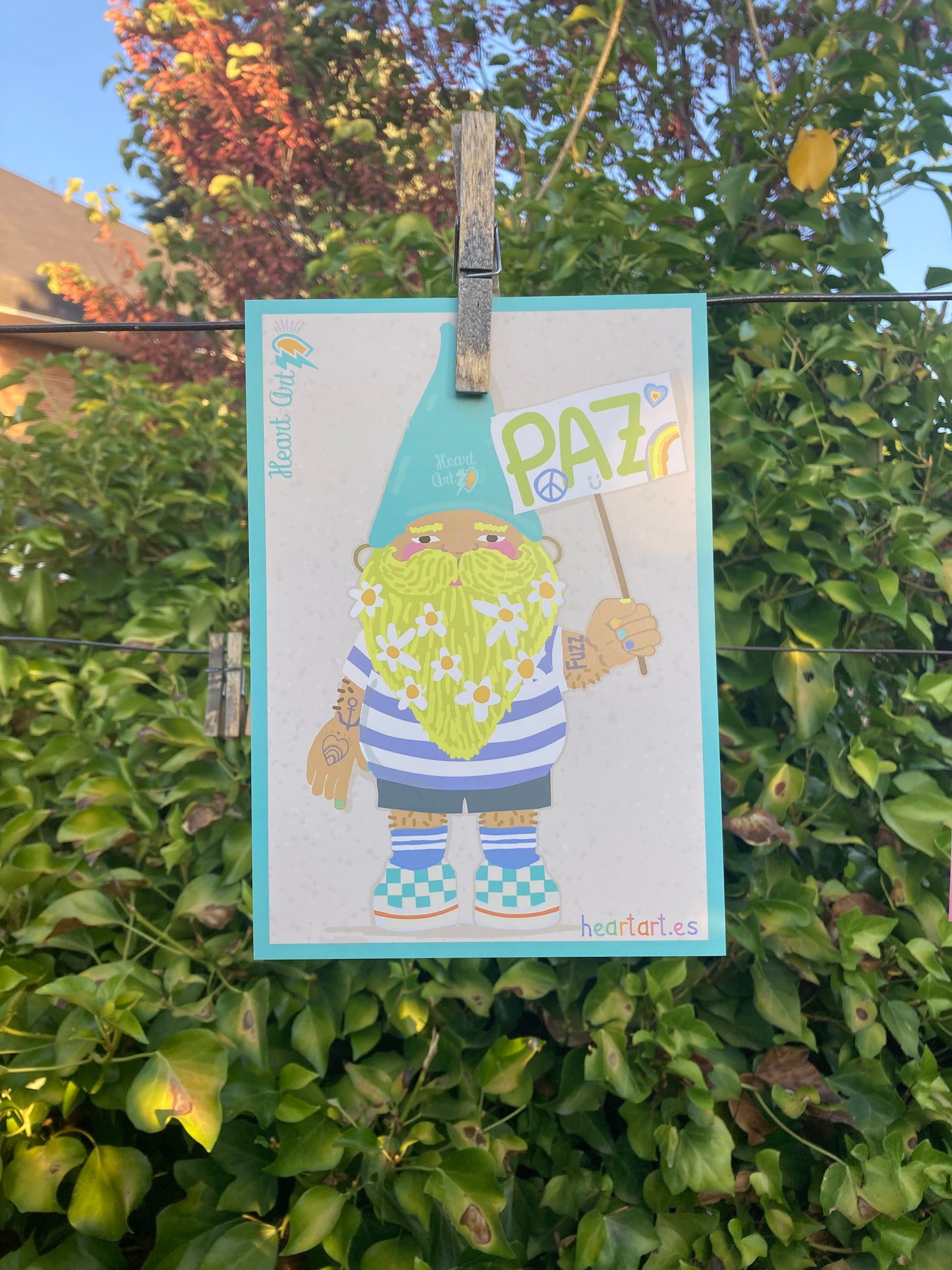 Minipóster Gnomo azul