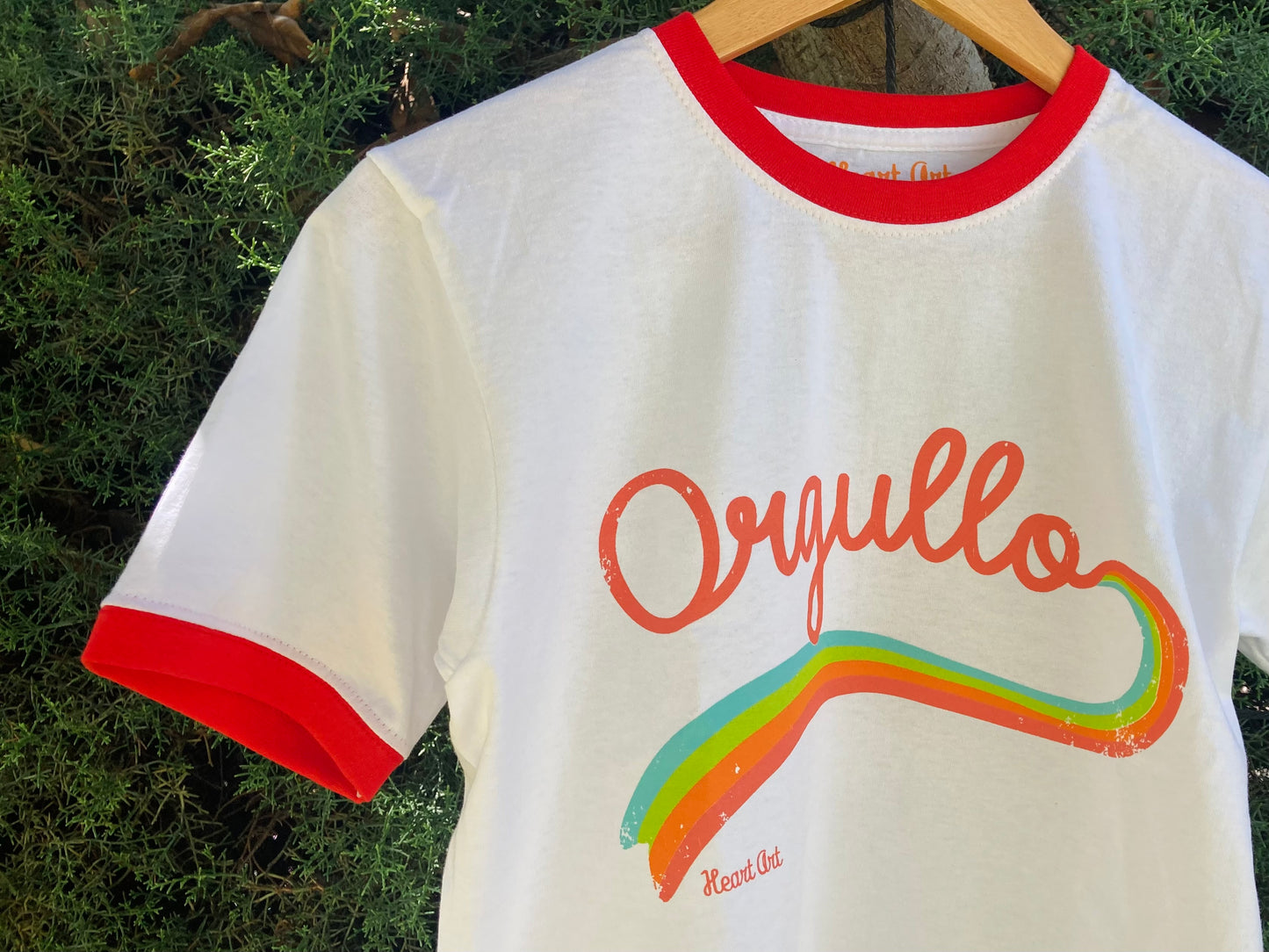 Camiseta  ORGULLO blanco/rojo