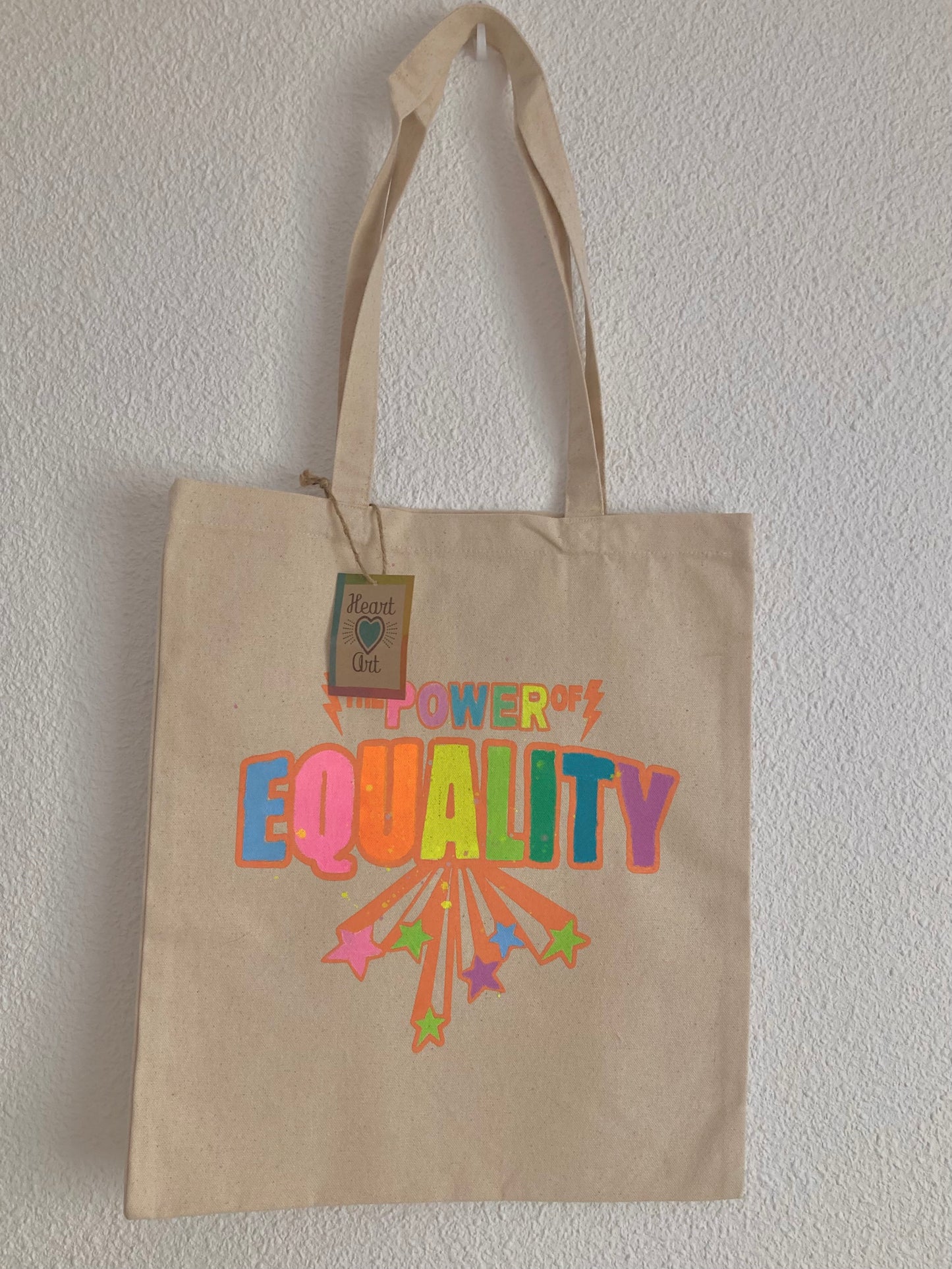 Bolsa Tote, modelo Equality Única arcoíris.