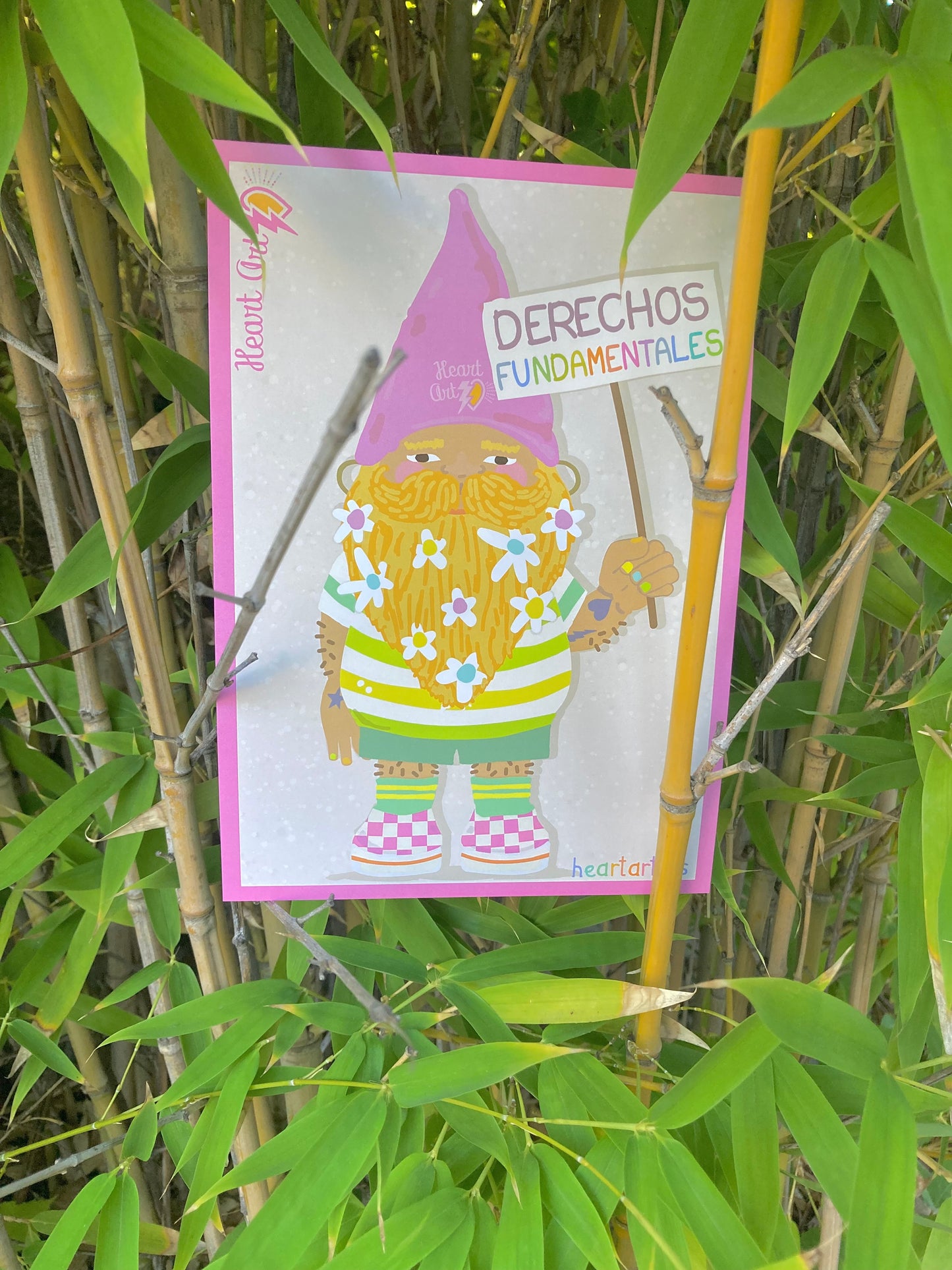 Minipóster Gnomo morado
