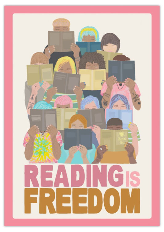 Póster Reading is freedom.